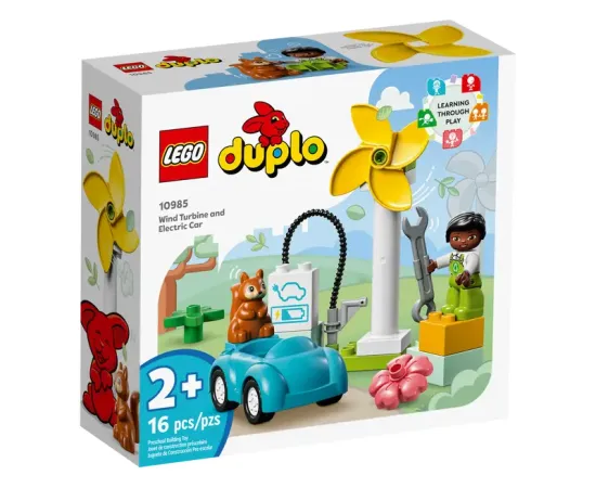 LEGO DUPLO Ветряная турбина и электромобиль (10985)