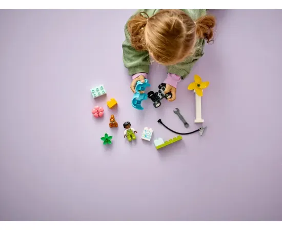 LEGO DUPLO Ветряная турбина и электромобиль (10985)