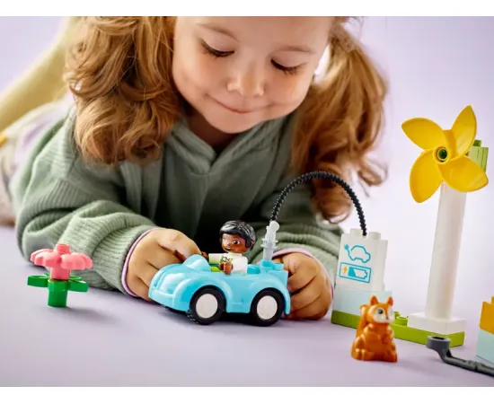 LEGO DUPLO Ветряная турбина и электромобиль (10985)
