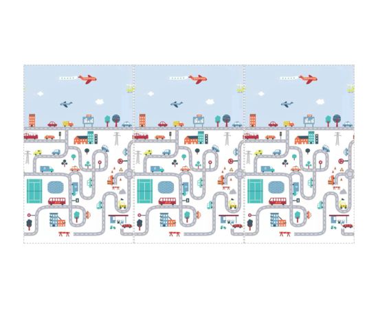 B-land Saliekams izglītojošs paklājiņš CITY 150x200 cm BL122 [A]