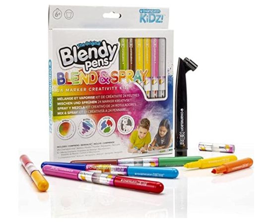BLENDY PENS Marķieru komplekts Sapludini un izsmidzini 24 gab.
