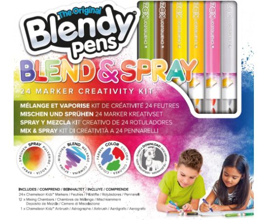 BLENDY PENS Marķieru komplekts Sapludini un izsmidzini 24 gab.