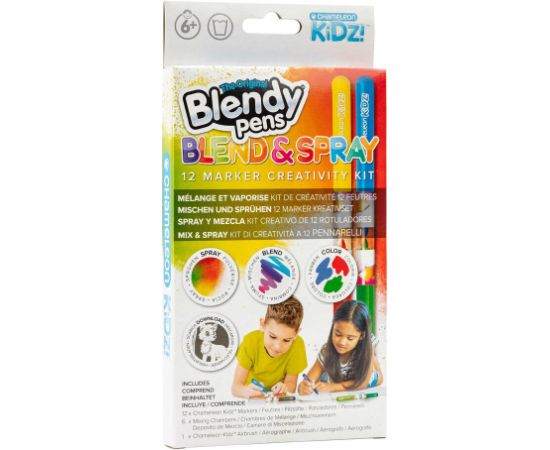 BLENDY PENS Marķieru komplekts Sapludini un izsmidzini 12 gab.