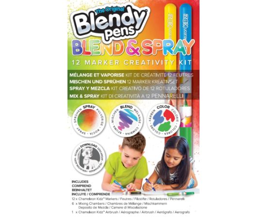 BLENDY PENS Marķieru komplekts Sapludini un izsmidzini 12 gab.