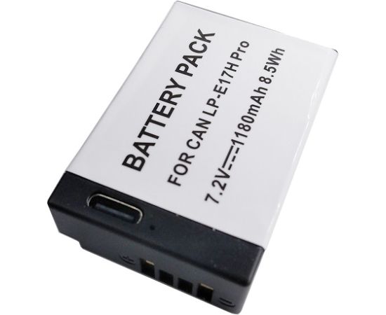Extradigital CANON аккум. LP-E17H Pro (without chip), 1180mAh, USB Type-C