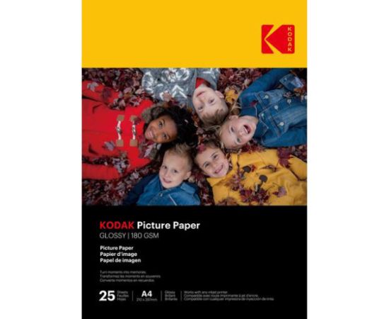 Kodak фотобумага A4 глянцевый 180 г 25 листов