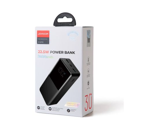 Внешний аккумулятор Power Bank Joyroom JR-QP193 22.5W 30000mAh черный