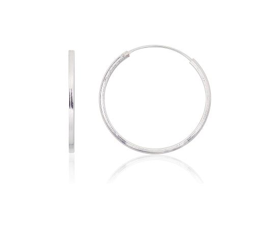 Sudraba auskari-riņķīši #2203967, Sudrabs 925°, 1.7 gr.