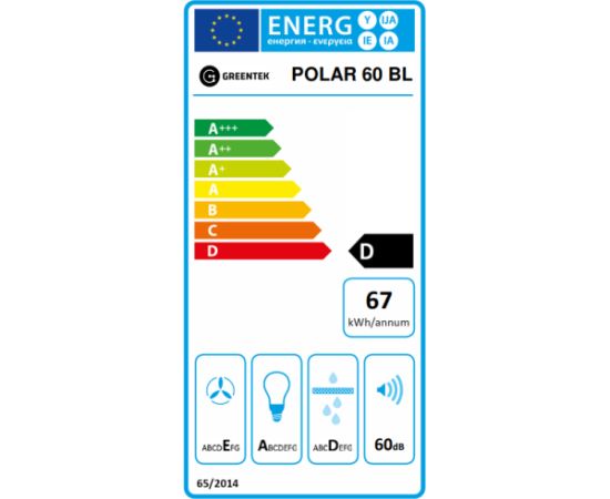 Greentek Polar 60BL Tvaiku nosūcējs 60cm