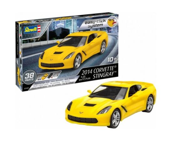 Модель 2014 Corvette Stingray - Easy Click System 1:24 38 шт. Revell 10+ 07449