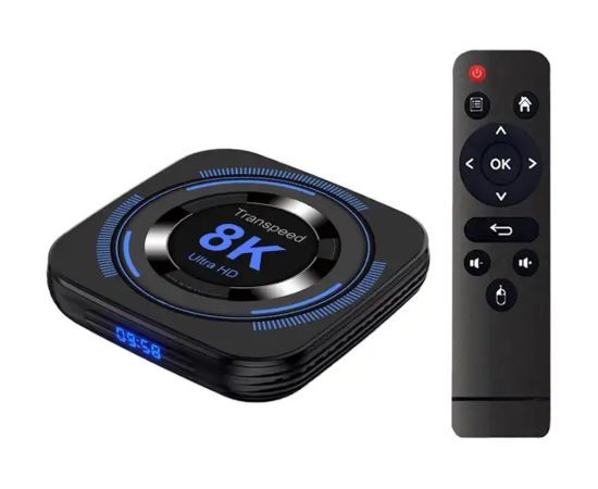 Tvix 8K H618 8K Мультимедиа консоль TV Box 4GB + 32GB Android 12 Bluetooth / Wi-Fi Черный