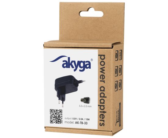 Akyga Питание AK-TB-33 5V | 2A 10W 5.5 x 2.5 mm