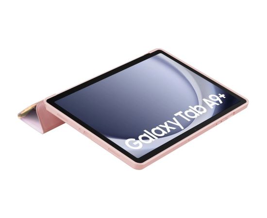 Чехол Tech-Protect SmartCase для Samsung Galaxy Tab A9+ 11" X210 | X215 | X216 - розовый мрамор