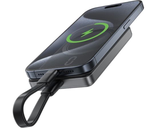 Внешний аккумулятор Power Bank Acefast M12-10000 PD20W Magnetic Wireless 10000mAh черный