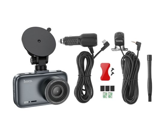 Автомобильный видеорегистратор Hoco DV6 Dual Channel Driving Recorder With Display