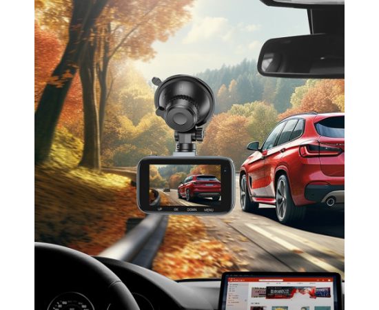Автомобильный видеорегистратор Hoco DV6 Dual Channel Driving Recorder With Display