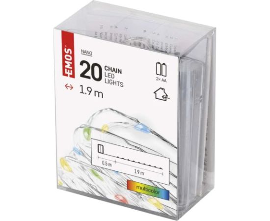 Emos 20LED XMAS NANO IP20 2AA T MC Декоративное освещение 