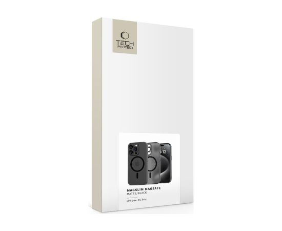 TECH-PROTECT MAGSLIM MAGSAFE IPHONE 15 PRO MATTE|BLACK