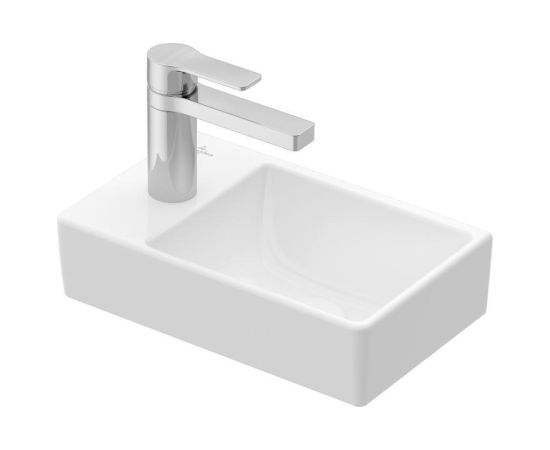 Villeroy & Boch izlietne Avento, 360x220mm, maisītāja caurums kreisā pusē, balta Подвесные