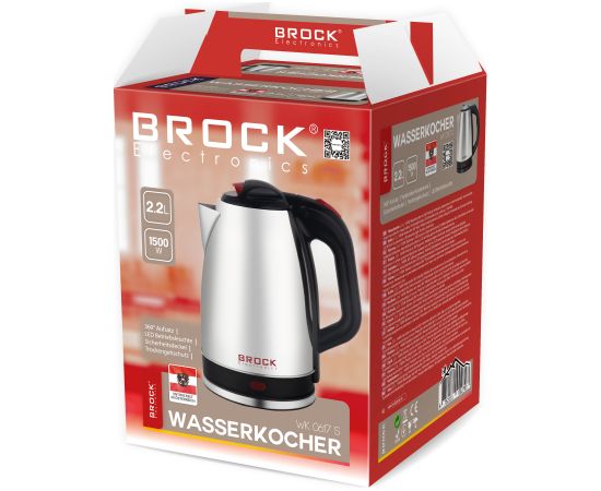Brock Чайник, 2,2 л, 1500 Вт.
