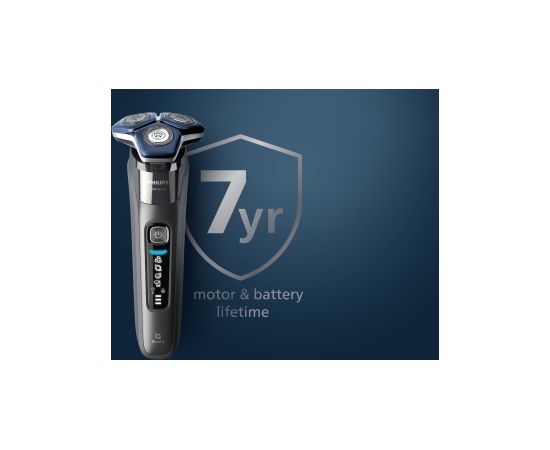 Philips SHAVER Series 7000 S7885/50 men's shaver Rotation shaver Trimmer Black, Blue Matu, Bārdas, Ķermeņa trimmeri