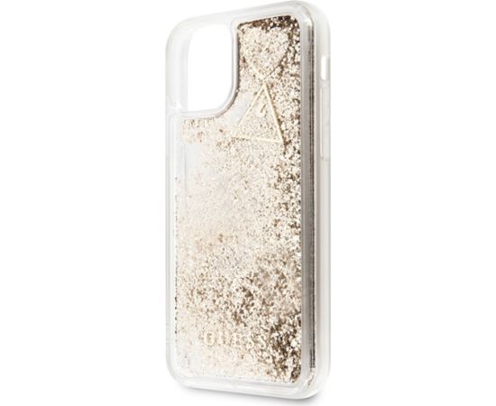 Guess GUOHCN61GLHFLGO iPhone 11 6,1" | Xr gold|złoty hardcase Glitter Charms