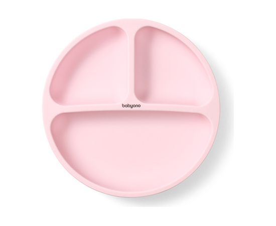 Babyono Silikona šķivis ar piesūcekni 1482/02 pink