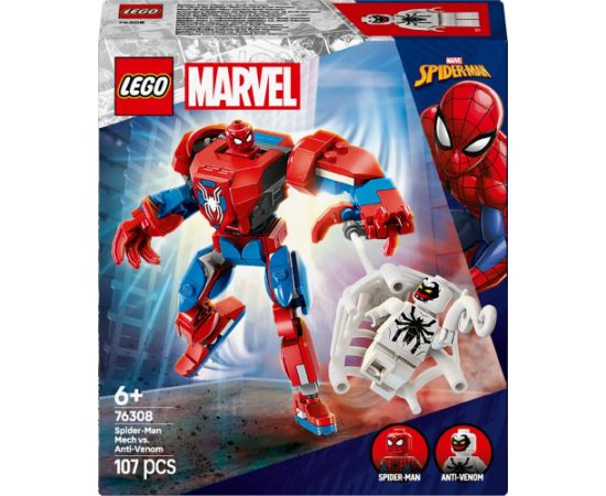 76308 LEGO® Super Heroes Marvel Zirnekļcilvēka robots pret Anti-Venom