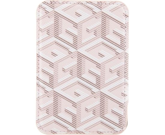 Guess Wallet Card Slot GUWMSHGCFSEP MagSafe GCube stripe różowy|pink