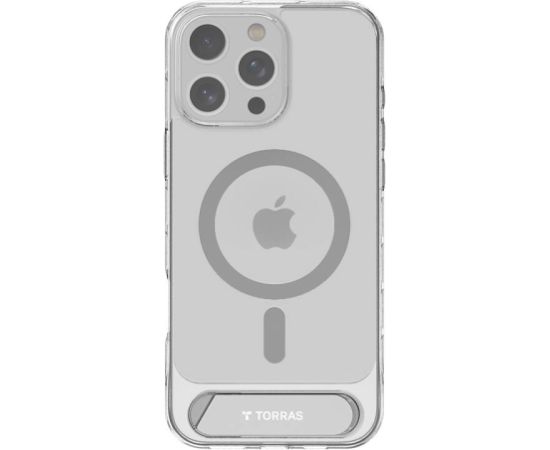 Torras Pstand Series Case for iPhone 16 Pro (Transparent)