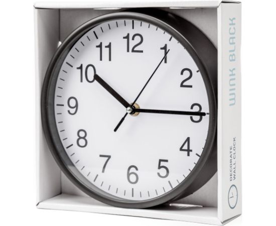 Platinet wall clock Wink, black (45954)