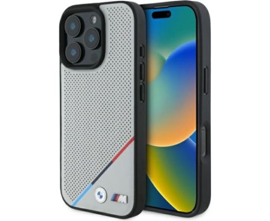 BMW M Perf. Tricolor Printed Stripes MagSafe Защитный Чехол для Apple iPhone 16 Pro Max