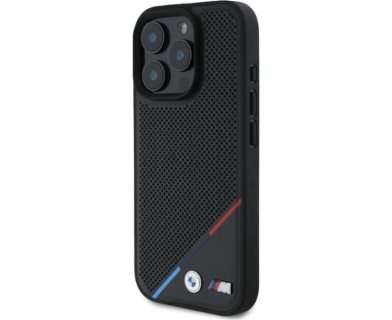 BMW M.Perforated Tricolor Line MagSafe Защитный Чехол для Apple iPhone 16 Pro Max