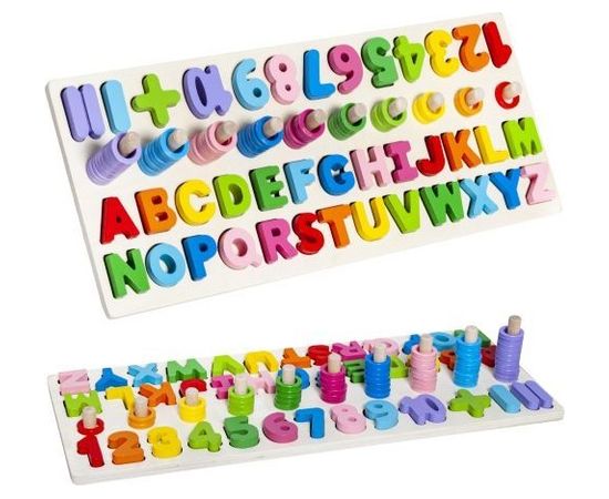 Kruzzel Koka puzle ALFABĒTS un CIPARI 10979 Mazuļiem