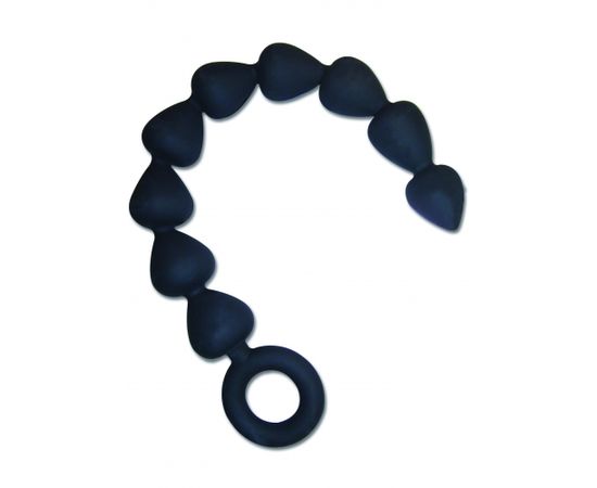 S&M Black Silicone Anal Beads [ Black Silicone Anal Beads ]