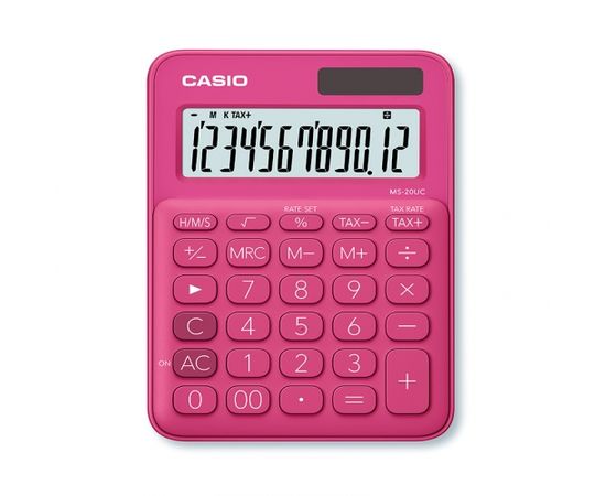Kalkulators CASIO MS-20UC, fuksijas krāsa