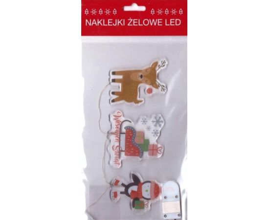 MCD Żelowe naklejki dekoracyjne LED - BN Sanki Санки