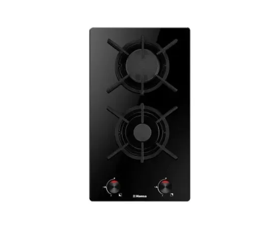 Hansa BHKS310300 Iebūvējamā gāzes plīts virsma, 30cm Domino Black