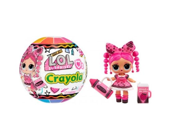 L.O.L. Lelle Crayola 10 cm dažādas (bumbā) 505259