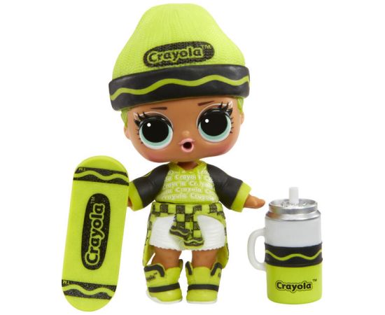 L.O.L. Lelle Crayola 10 cm dažādas (bumbā) 505259