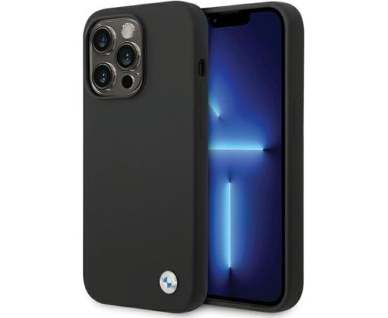 BMW BMHCP15LSILBK Aizmugurējais Apvalks Priekš Apple iPhone 15 Pro