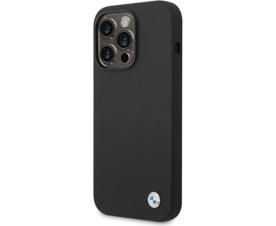 BMW BMHCP15LSILBK Aizmugurējais Apvalks Priekš Apple iPhone 15 Pro