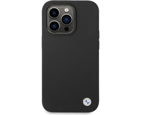 BMW BMHCP15LSILBK Aizmugurējais Apvalks Priekš Apple iPhone 15 Pro