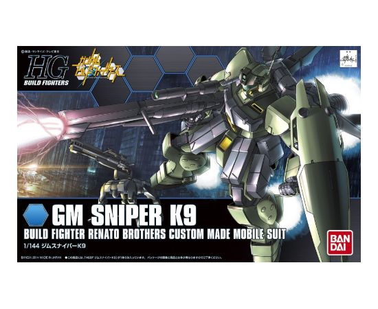 Figurka kolekcjonerska BANDAI HGBF 1/144 GM SNIPER K9 Figūriņas un varoņi