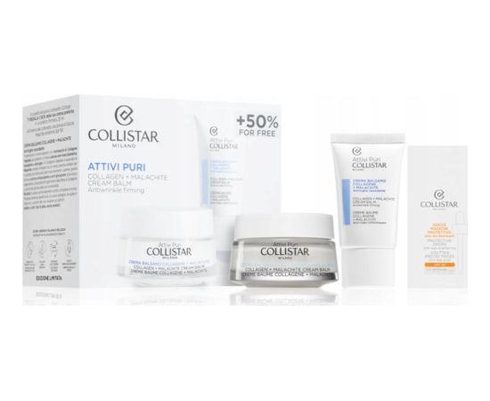 Collistar COLLISTAR SET (COLLAGEN BALM CREAM + SALICYLIC ACID LOTION 15ML + SELF TANNING DROPS SAMPLE + COSMETICS BAG)