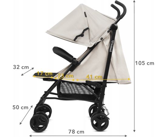 Bērnu rati Kidwell QUGAR BEIGE/BLACK 5901130105229