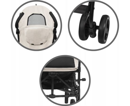 Bērnu rati Kidwell QUGAR BEIGE/BLACK 5901130105229