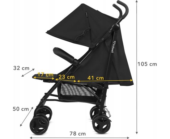 Bērnu rati Kidwell QUGAR BLACK 5901130105212