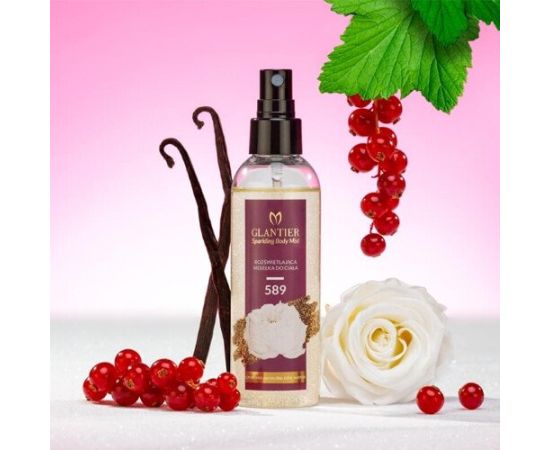GLANTIER 589 PERFUME HIGHLIGHTER BODY MIST 100 ML - Спрей для придания блеска телу для женщин