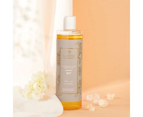 GLANTIER 497 PERFUME SHOWER OIL 400 ML - Масло для душа для гладкой кожи для женщин